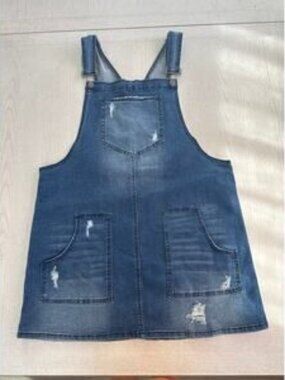 Denim Overall Dress Cottagecore Country Life Western Grunge Campcore